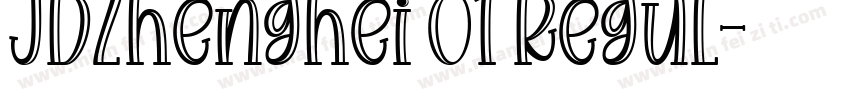 JDZhenghei 01 Regul字体转换